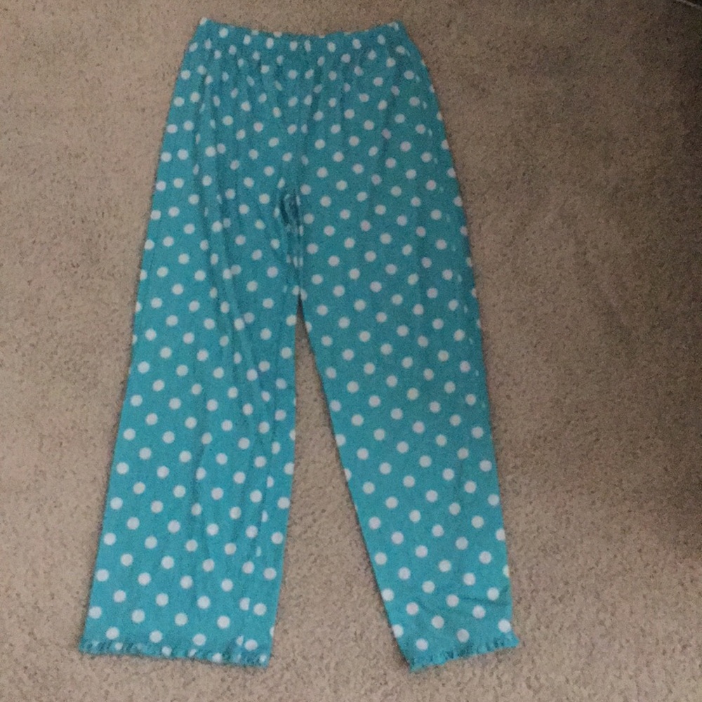 Turquoise pajama pants